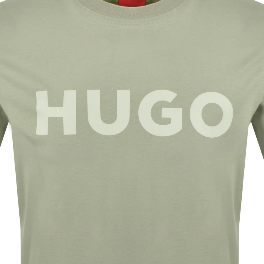 Image number 3 for HUGO Dulivio Crew Neck T Shirt Green