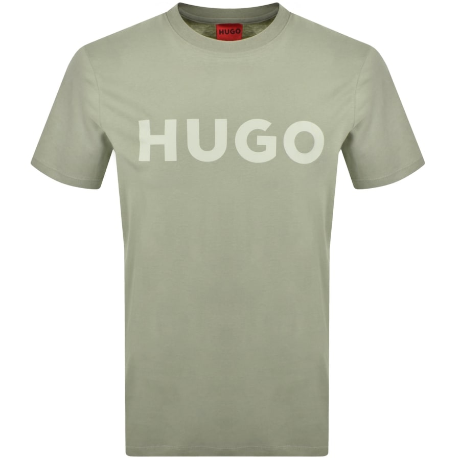 Image number 1 for HUGO Dulivio Crew Neck T Shirt Green