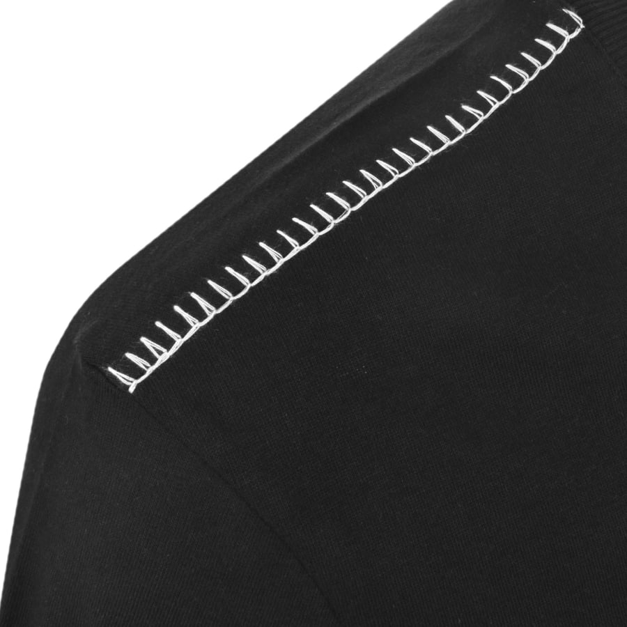 Image number 4 for HUGO Darro Overlock T Shirt Black
