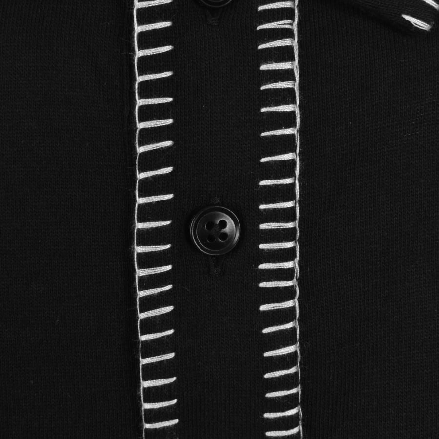 Image number 4 for HUGO Darro Overlock Polo T Shirt Black