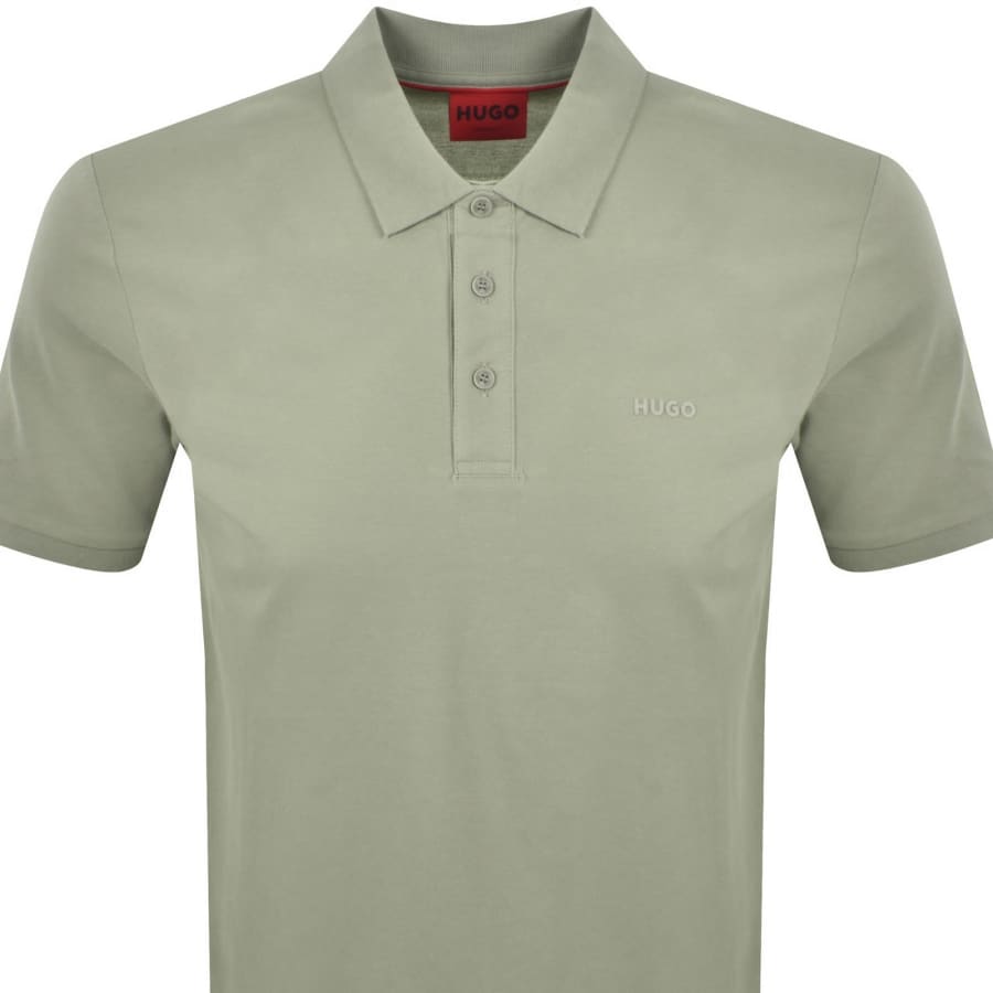Image number 2 for HUGO Donos 222 Polo T Shirt Light Green