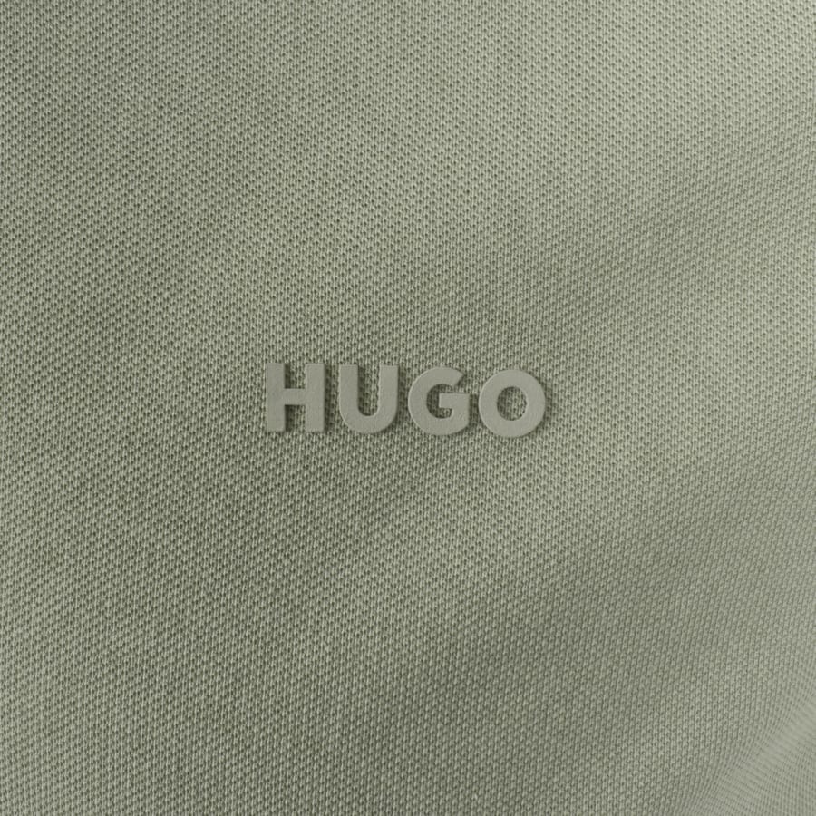 Image number 3 for HUGO Donos 222 Polo T Shirt Light Green