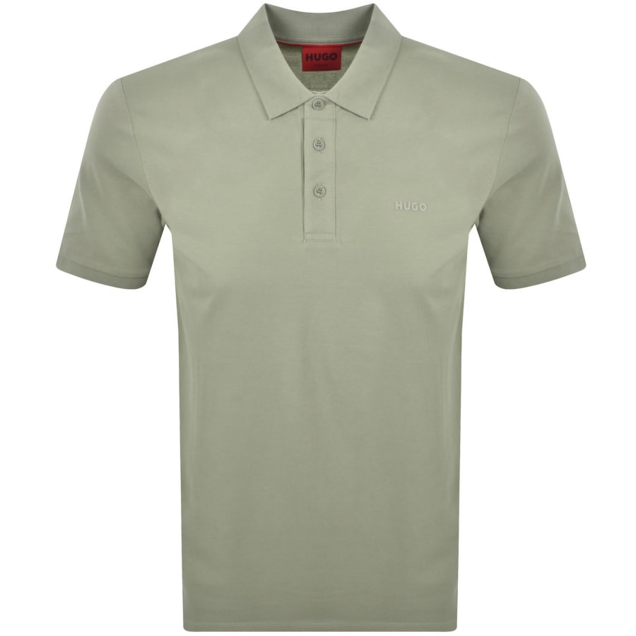 Image number 1 for HUGO Donos 222 Polo T Shirt Light Green