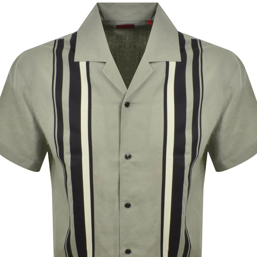 Image number 2 for HUGO Espino Shirt Light Green
