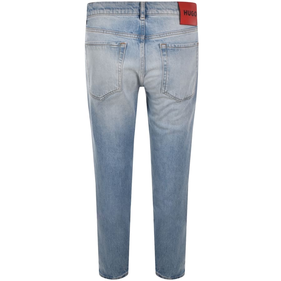 Image number 3 for HUGO 634 Tapered Fit Jeans Light Blue