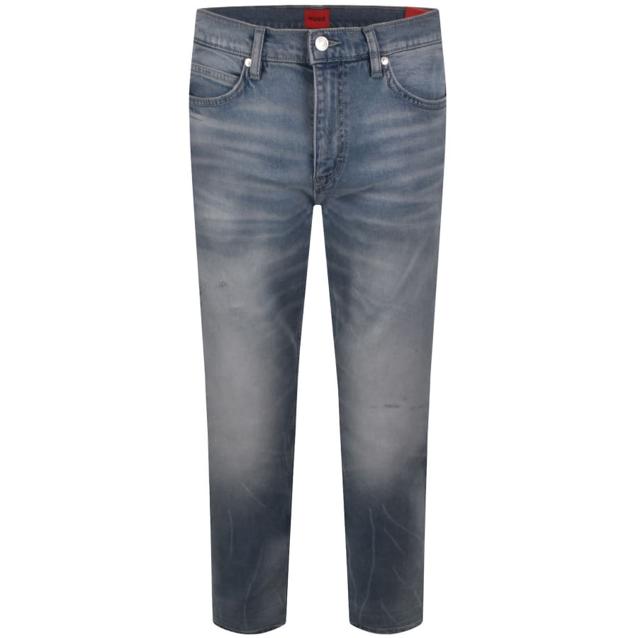 Image number 2 for HUGO 708 Slim Jeans Mid Wash Blue