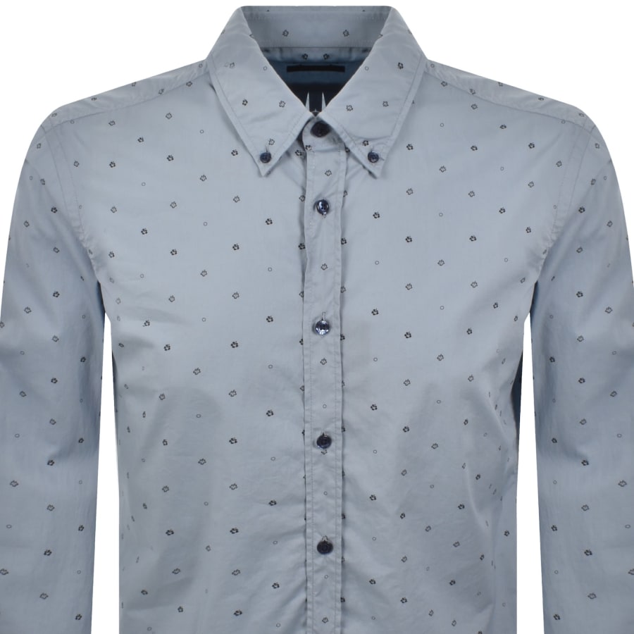 Image number 2 for BOSS Rickert Long Sleeved Shirt Blue