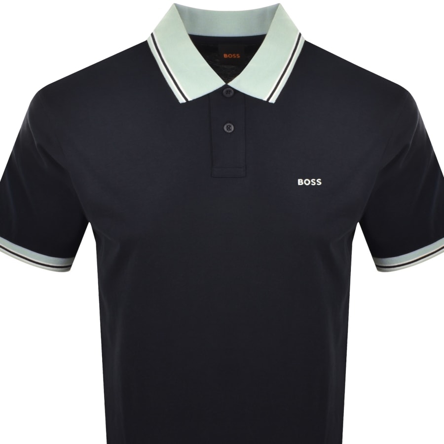 Image number 2 for BOSS Blocks Polo Dark Blue