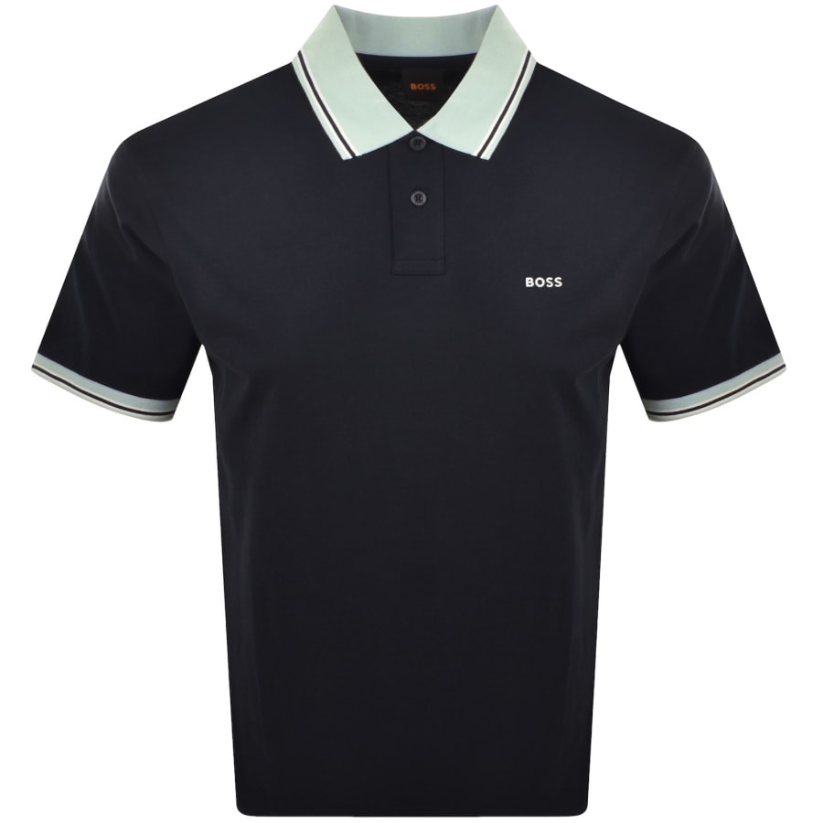 Image number 1 for BOSS Blocks Polo Dark Blue