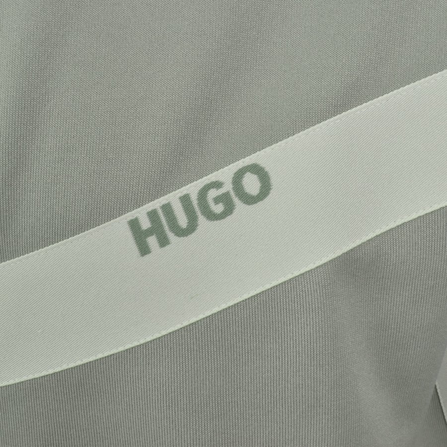 Image number 3 for HUGO Darti Full Zip Sweatshirt Light Green