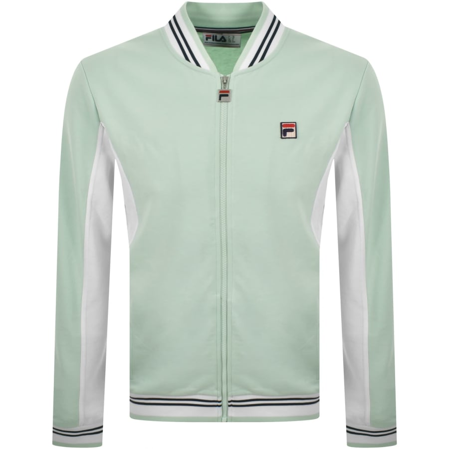 Image number 1 for Fila Settanta Zip Track Top Green