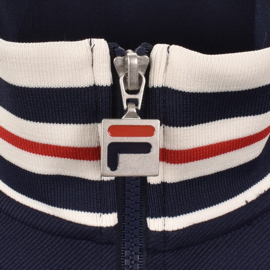 Image number 4 for Fila Federico Zip Track Top Navy
