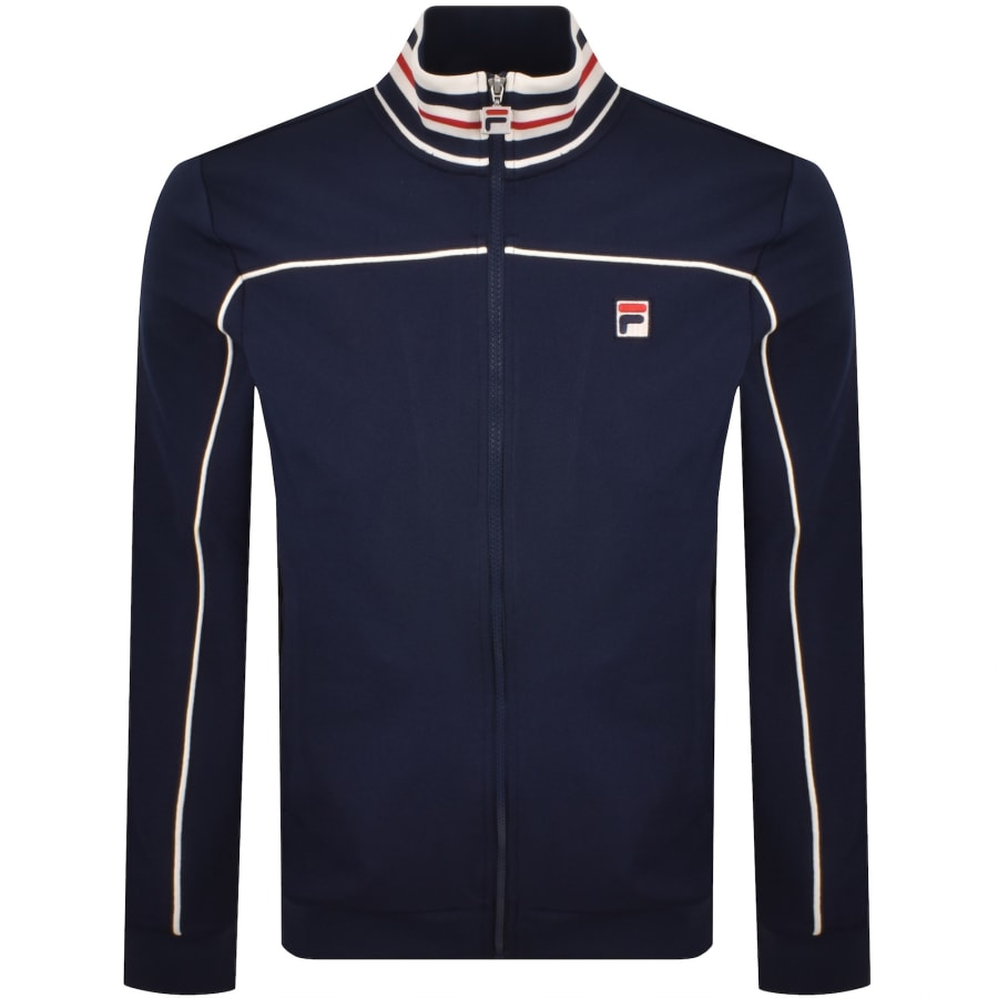 Image number 1 for Fila Federico Zip Track Top Navy