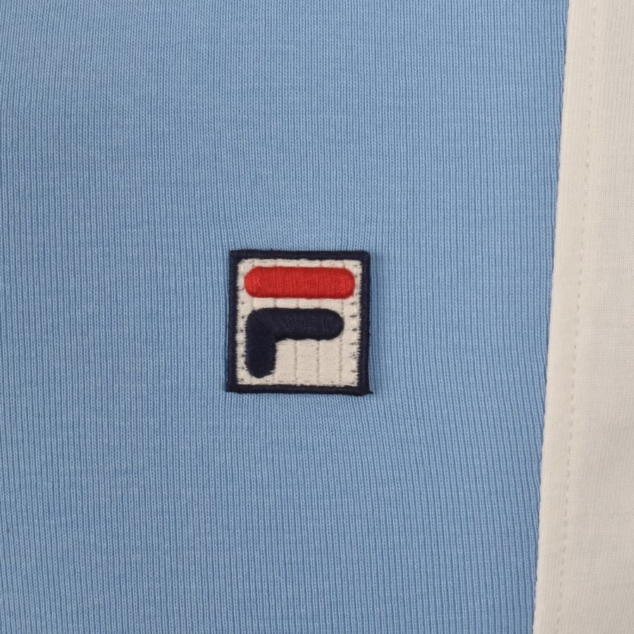 Image number 3 for Fila Pierro Cut And Sew Polo T Shirt Blue