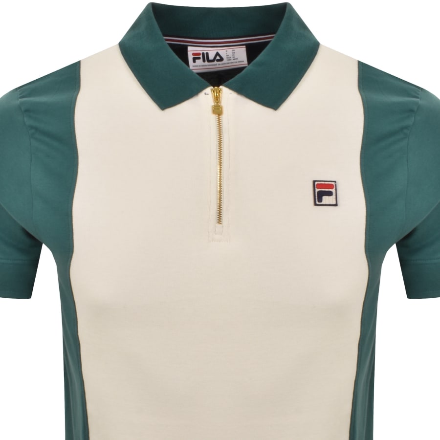 Image number 2 for Fila Pierro Cut And Sew Polo T Shirt Green