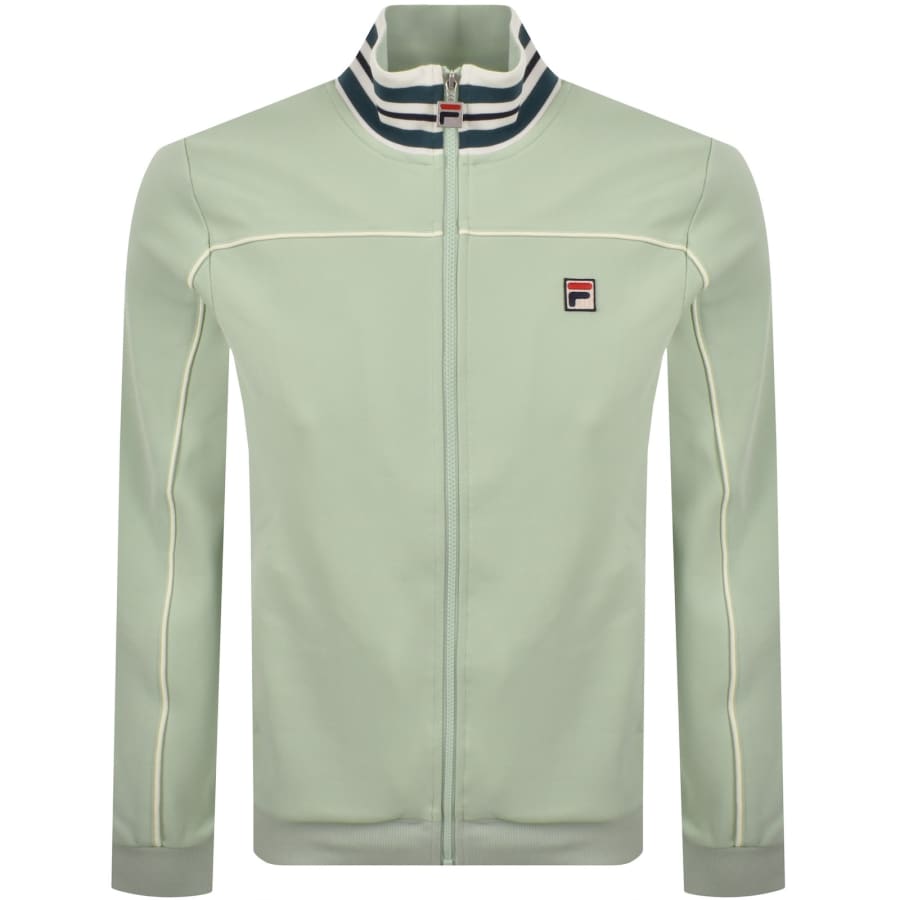 Image number 1 for Fila Federico Zip Track Top Green