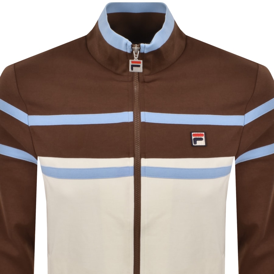 Image number 2 for Fila Giovanni Zip Track Top Cream