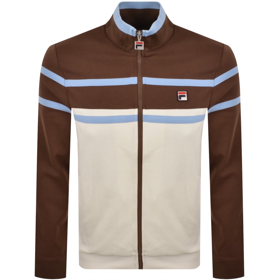 Image number 1 for Fila Giovanni Zip Track Top Cream