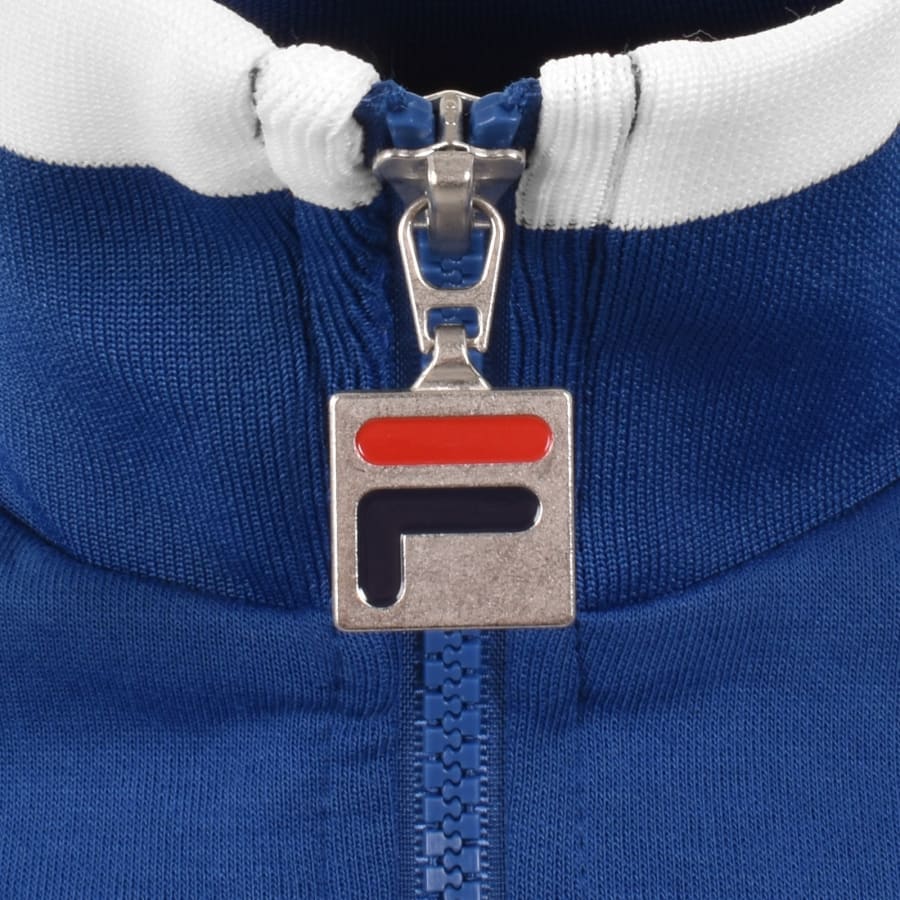 Image number 4 for Fila Giovanni Zip Track Top Blue
