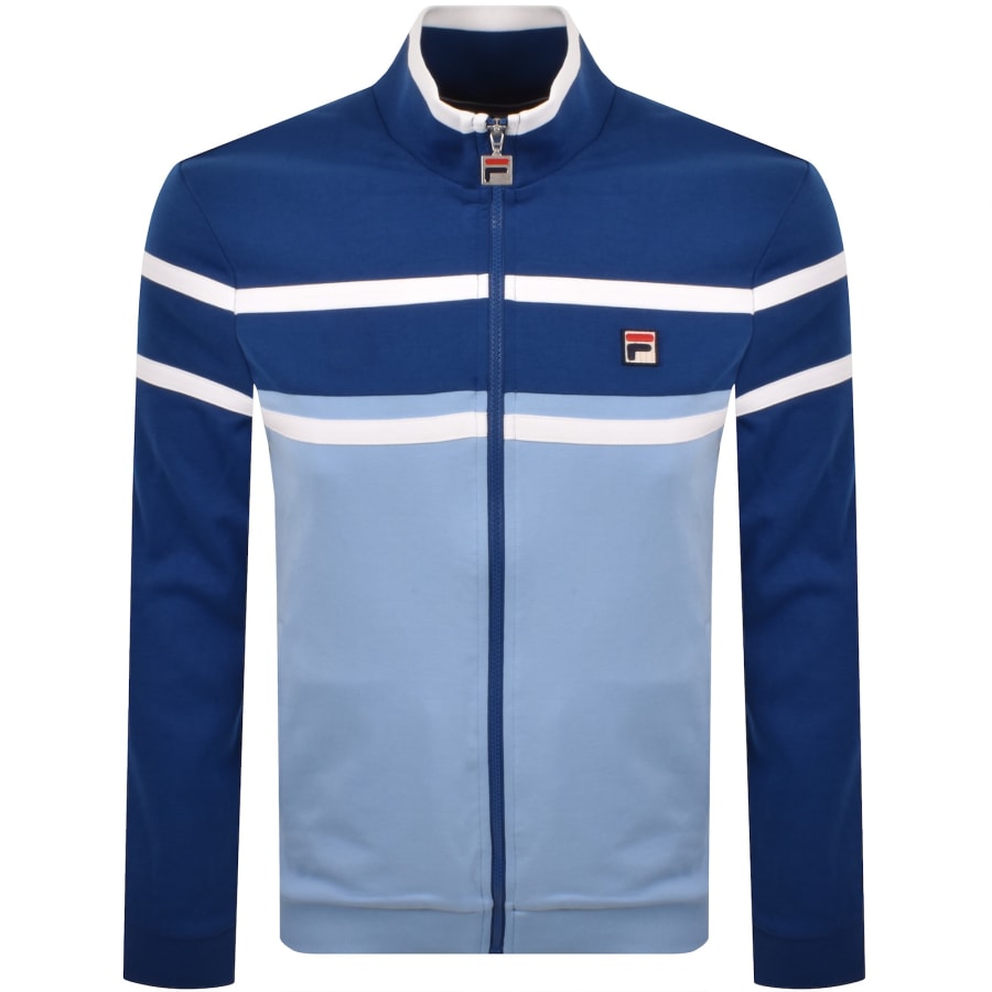 Image number 1 for Fila Giovanni Zip Track Top Blue