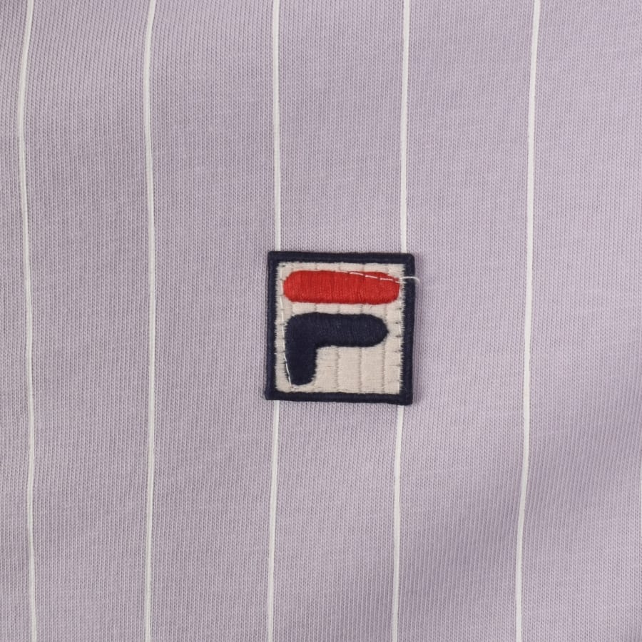 Image number 3 for Fila Pinstripe Polo T Shirt Lilac