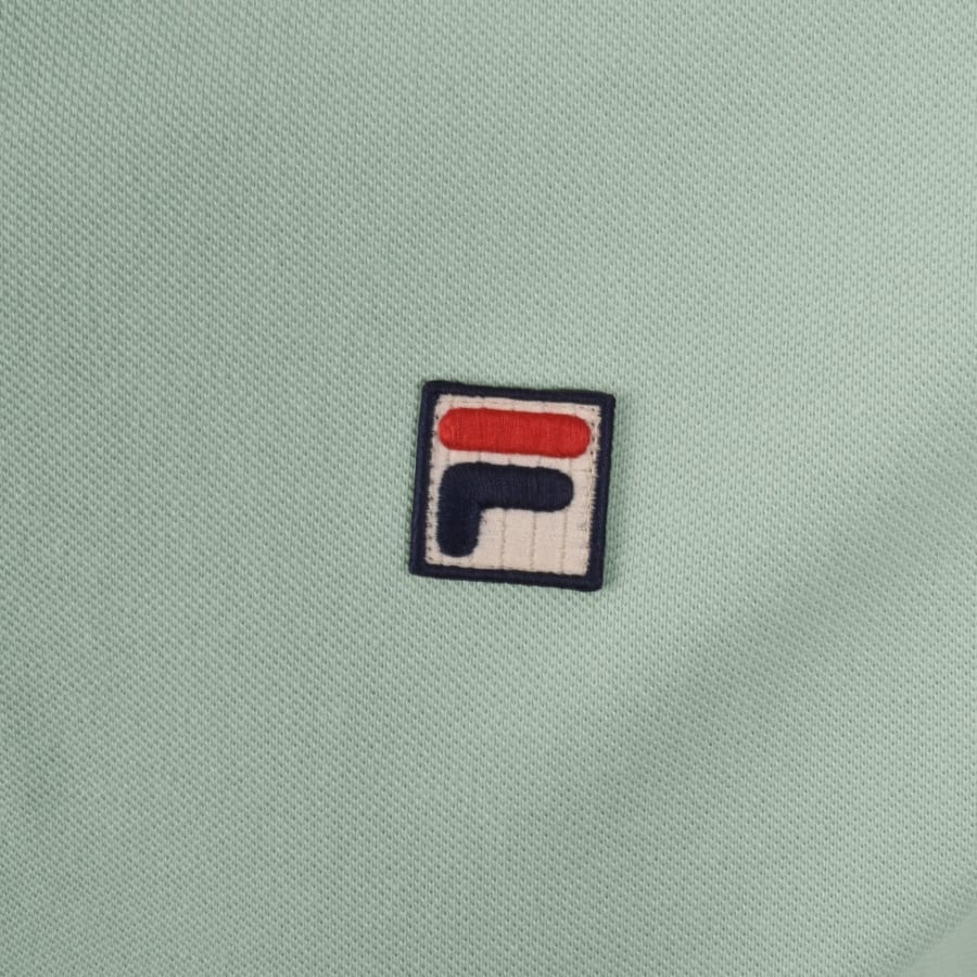 Image number 3 for Fila Achille Heritage Tape Polo T Shirt Green