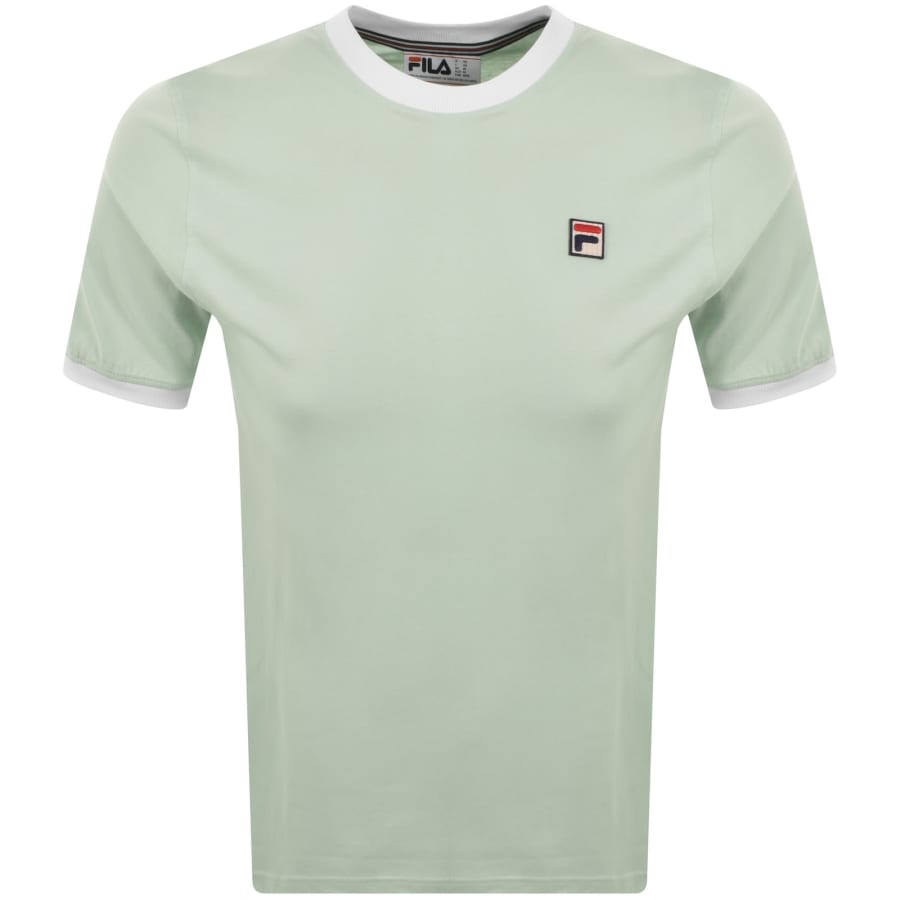 Image number 1 for Fila Marconi Ringer T Shirt Surf Spray Green