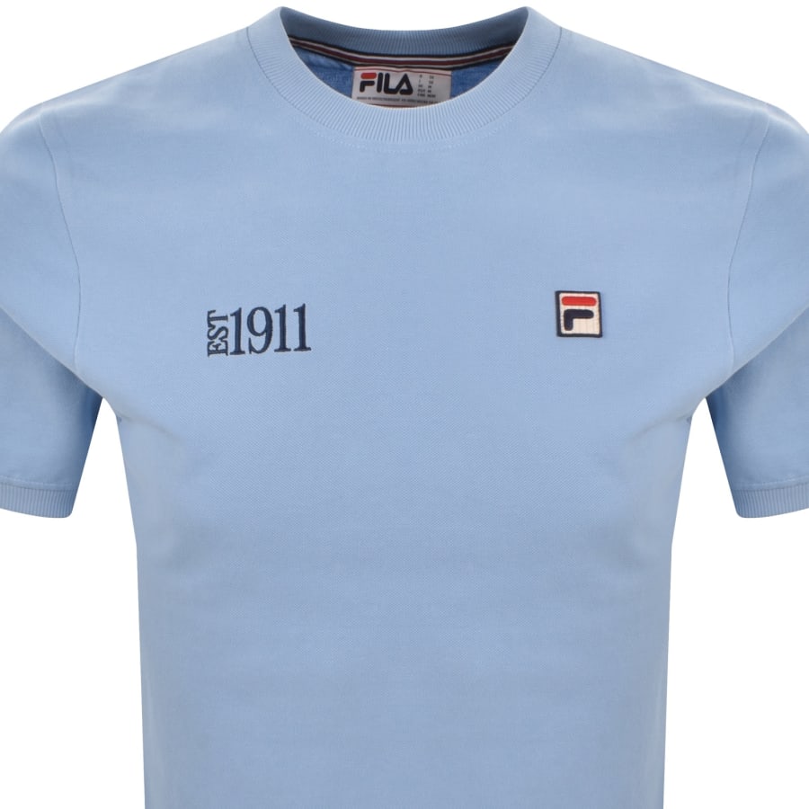 Image number 2 for Fila Silvio Simple T Shirt Blue