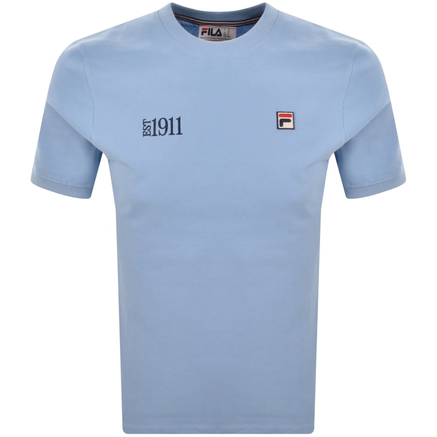 Image number 1 for Fila Silvio Simple T Shirt Blue