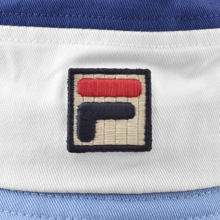 Image number 3 for Fila Marco Tri Colour Bucket Hat Blue
