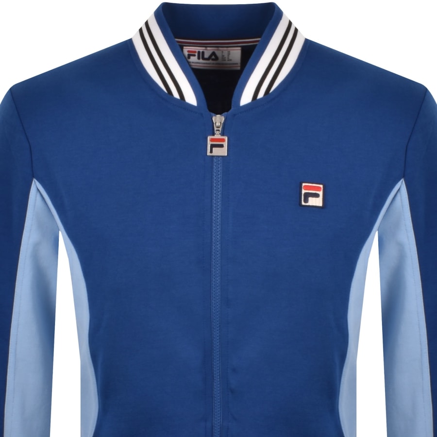 Image number 2 for Fila Settanta Zip Track Top Blue
