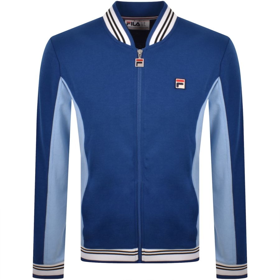 Image number 1 for Fila Settanta Zip Track Top Blue