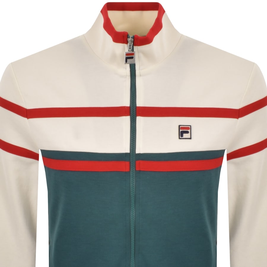 Image number 2 for Fila Giovanni Zip Track Top Green