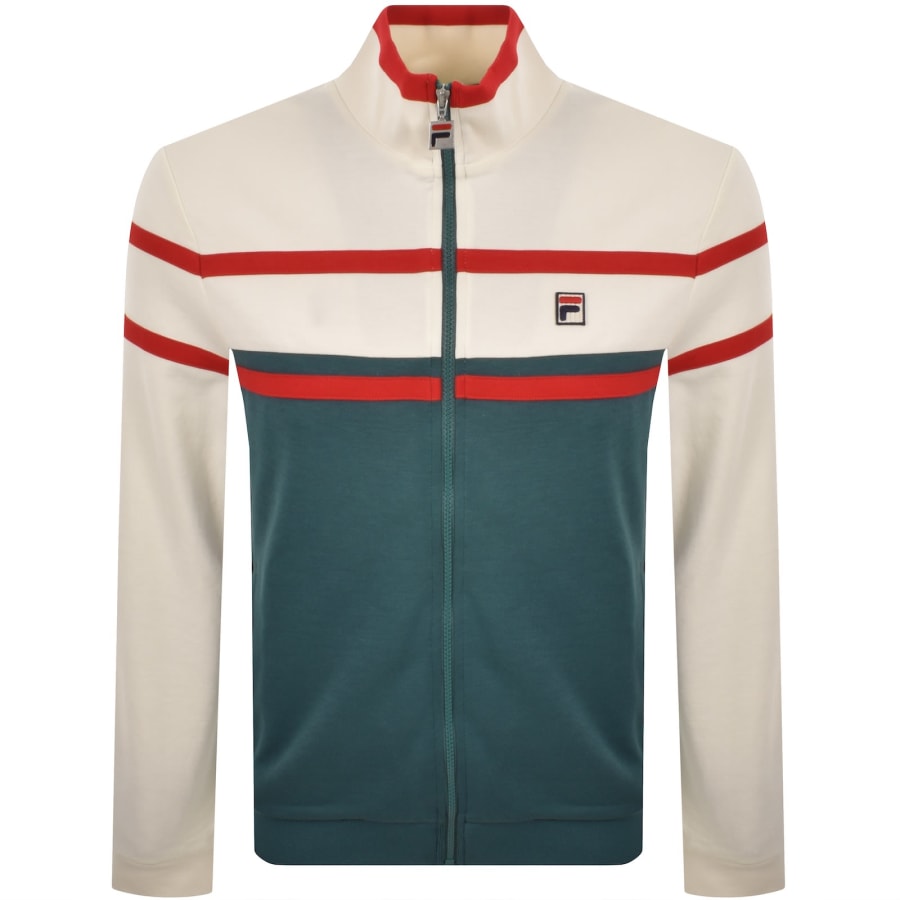 Image number 1 for Fila Giovanni Zip Track Top Green