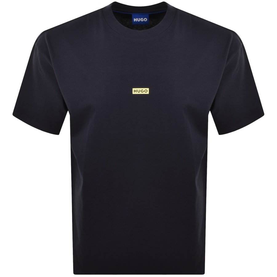 Image number 2 for HUGO Blue Nalono T Shirt Navy