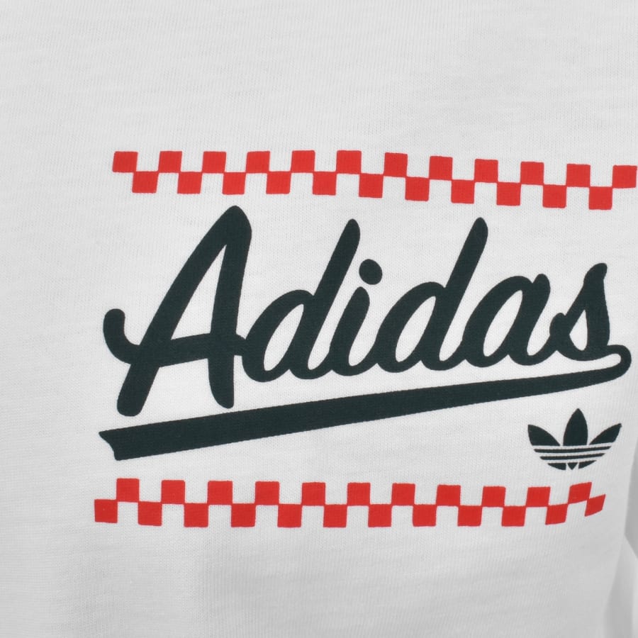 Image number 3 for adidas Originals Loose Graphic T Shirt White