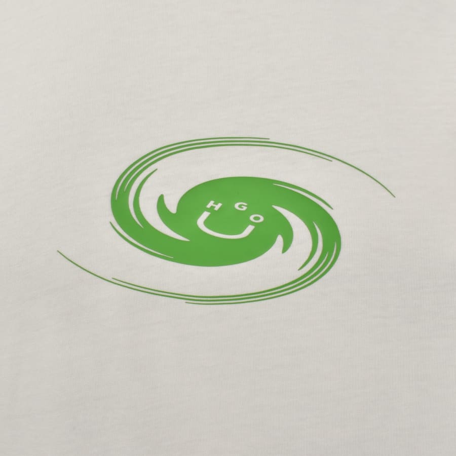 Image number 4 for HUGO Blue Nunarix T Shirt Off White