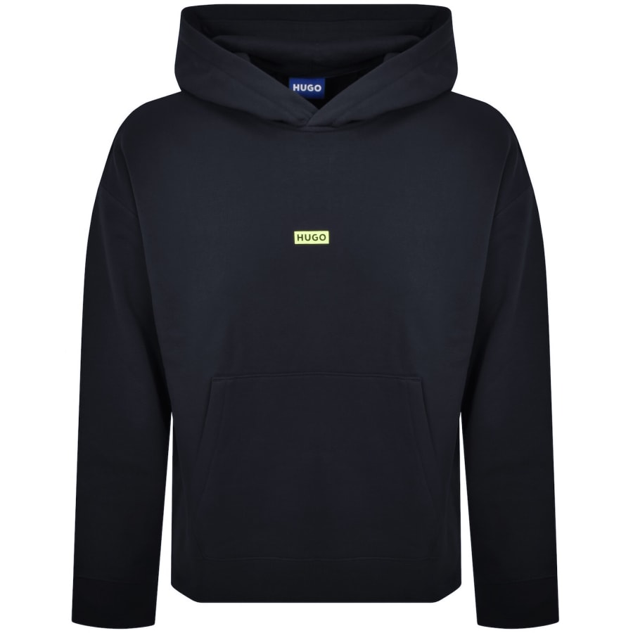 Image number 2 for HUGO Blue Nazardo Hoodie Navy