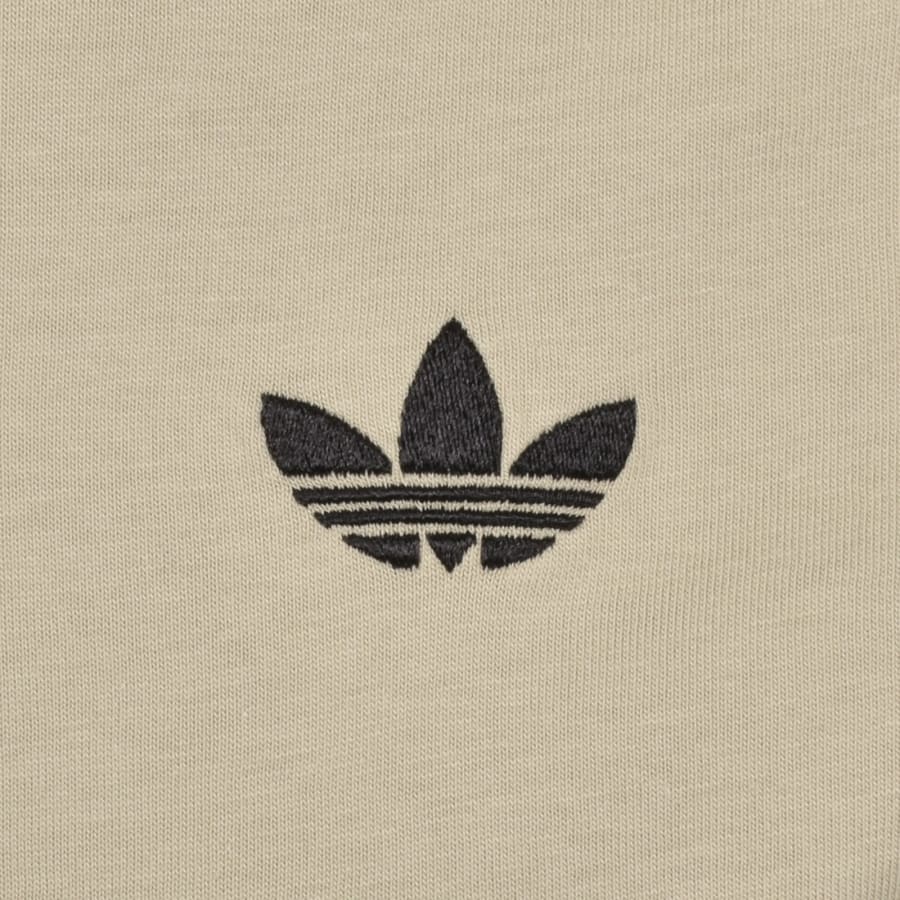 Image number 3 for adidas Originals 3 Stripes T Shirt Stone Khaki