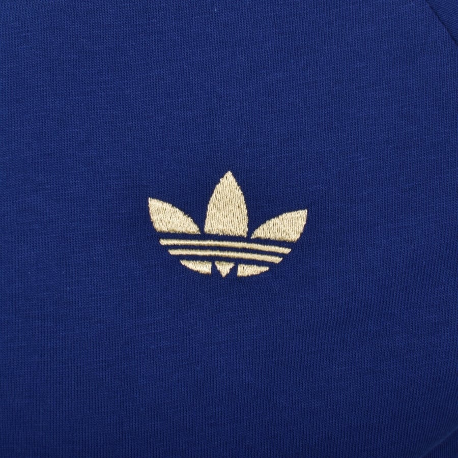 Image number 3 for adidas Originals 3 Stripes T Shirt Blue