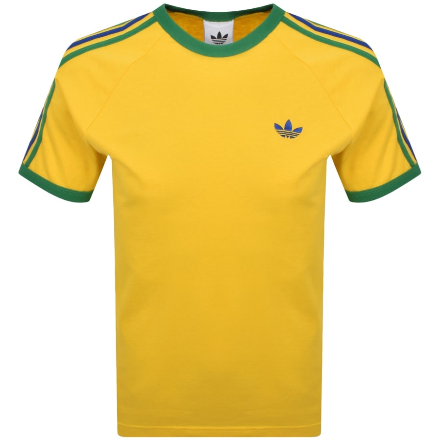 Image number 1 for adidas Originals 3 Stripes T Shirt Yellow