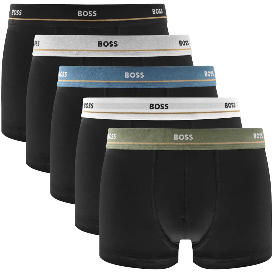 Image number 1 for BOSS Underwear 5 Pack Boxer Trunks