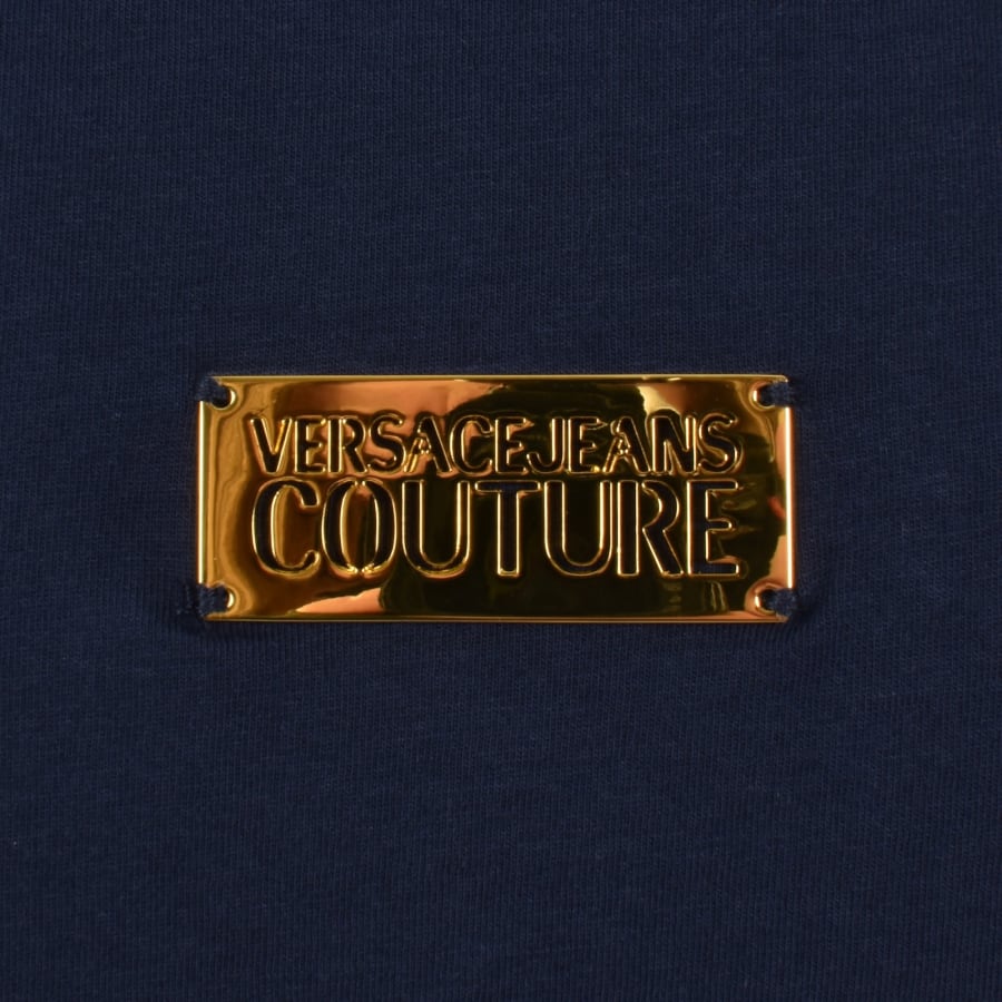 Image number 3 for Versace Jeans Couture Metal Plachet T Shirt Blue