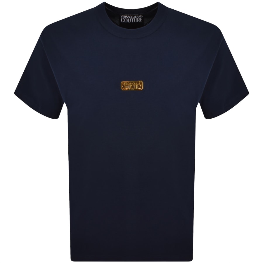 Image number 1 for Versace Jeans Couture Metal Plachet T Shirt Blue