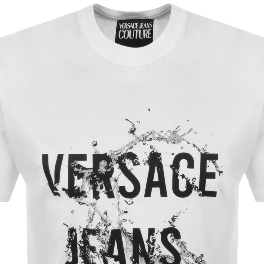 Image number 2 for Versace Jeans Couture Logo Splash T Shirt White
