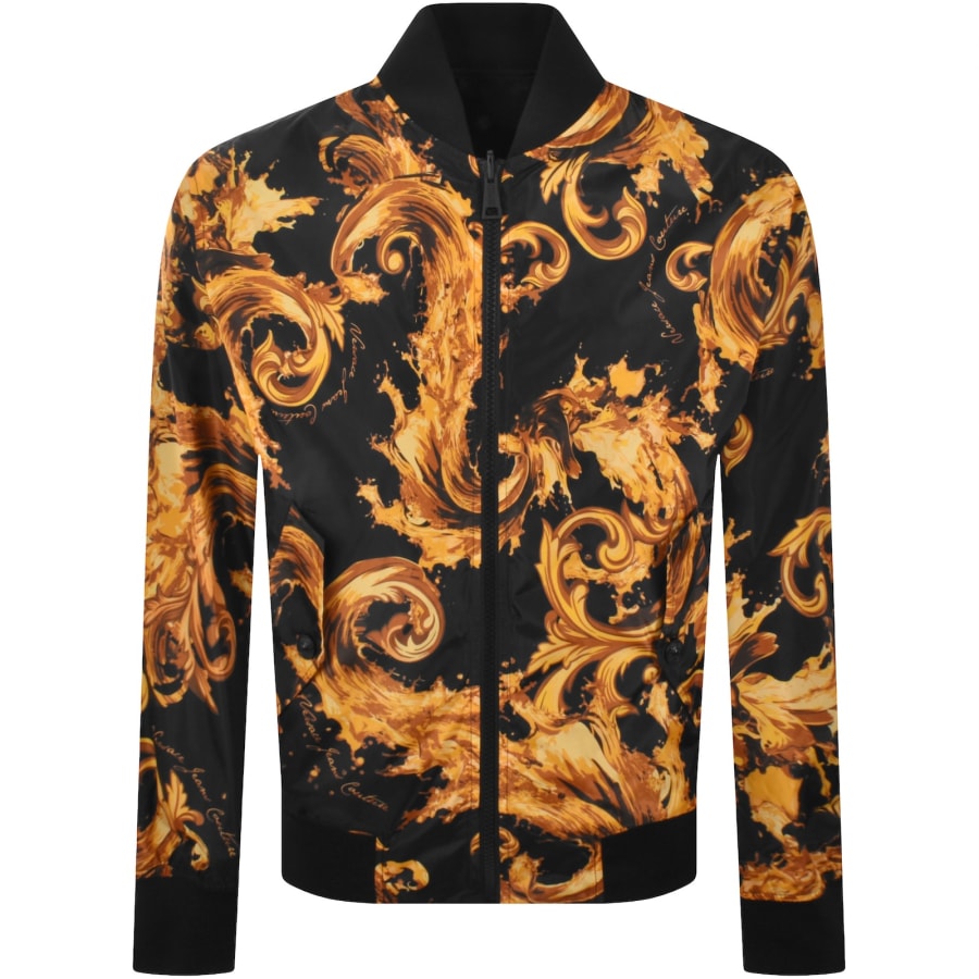 Image number 2 for Versace Jeans Couture Reversible Jacket Black