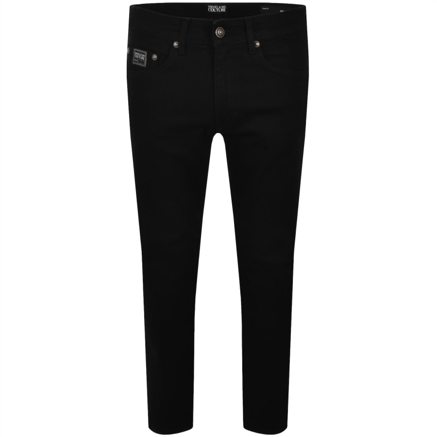 Image number 2 for Versace Jeans Couture Slim Milano Jeans Black