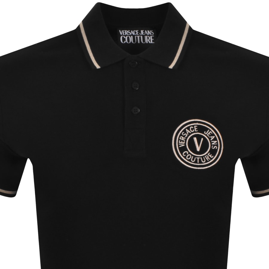 Image number 2 for Versace Jeans Couture Polo T Shirt Black