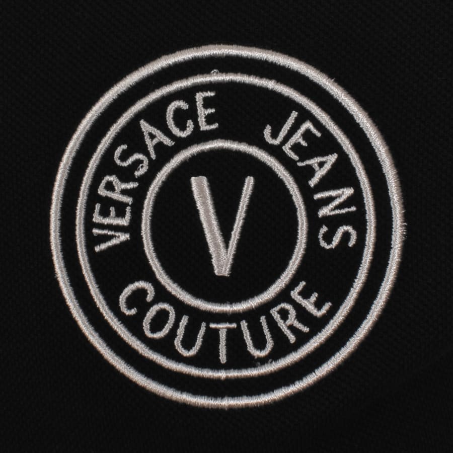 Image number 3 for Versace Jeans Couture Polo T Shirt Black