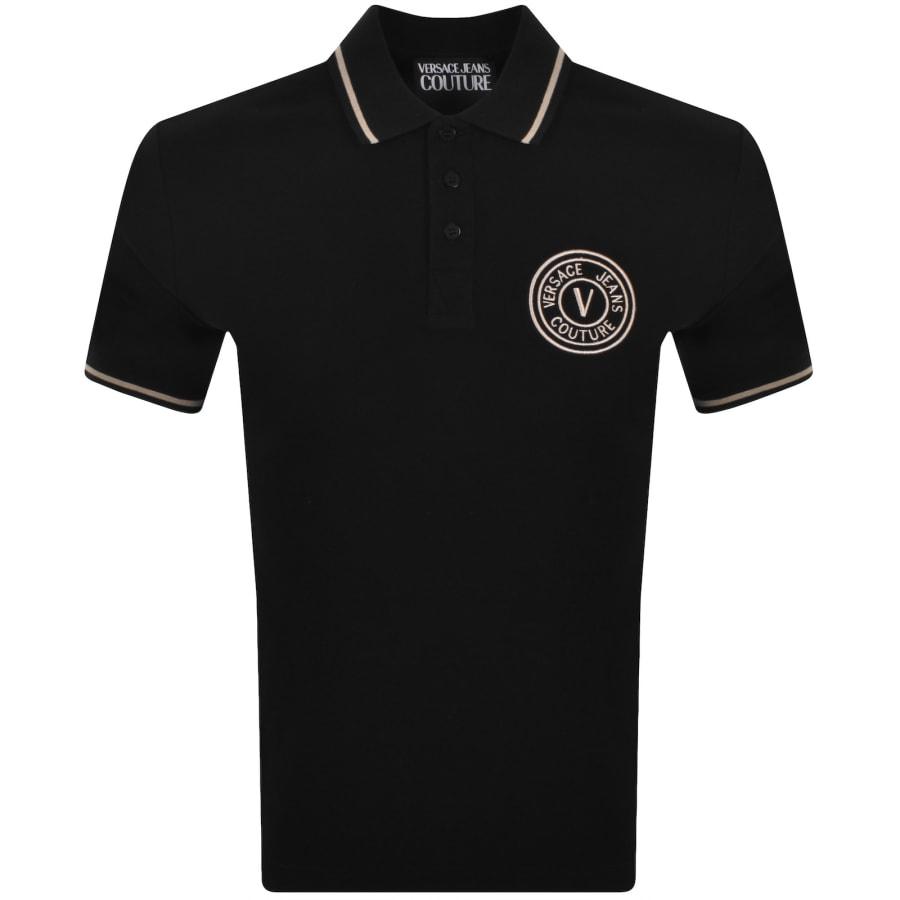 Image number 1 for Versace Jeans Couture Polo T Shirt Black